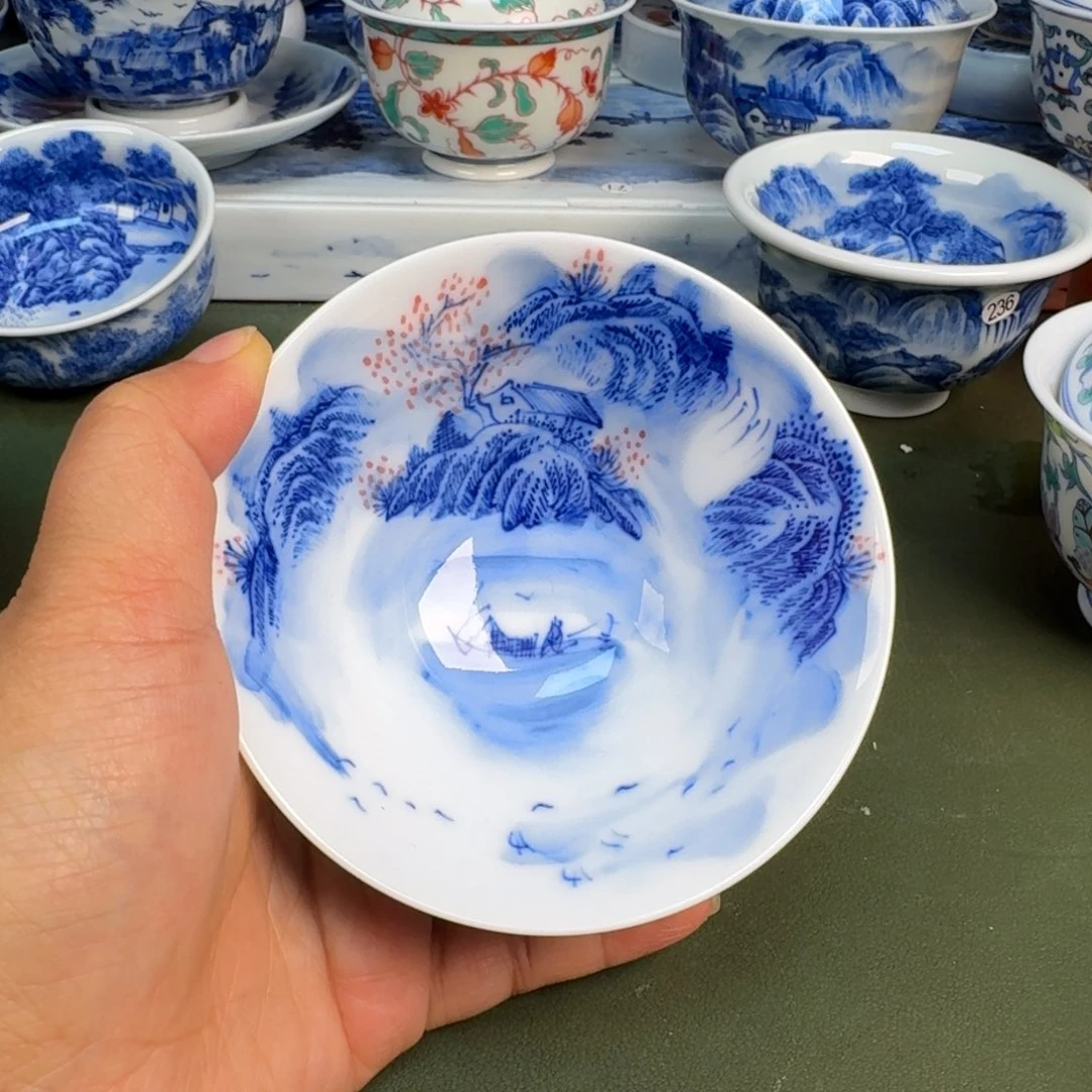 陶景德镇纯手绘茶具圆圆270