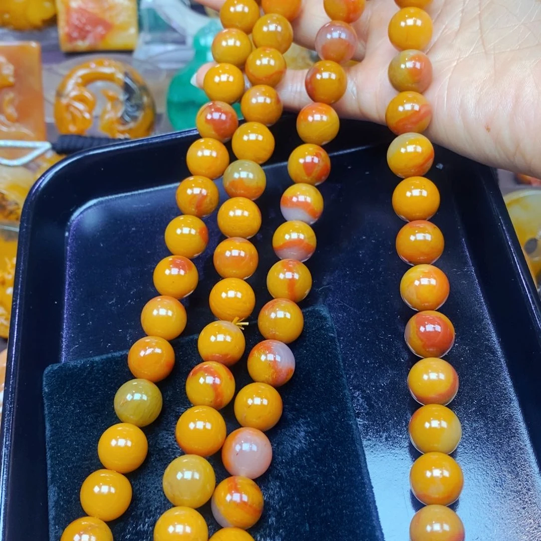 未镶嵌石英质玉（黄龙玉）吊坠(不含链)