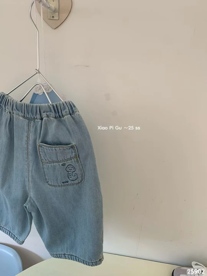 小屁股小蛇刺绣裤子5902保真(No退换）