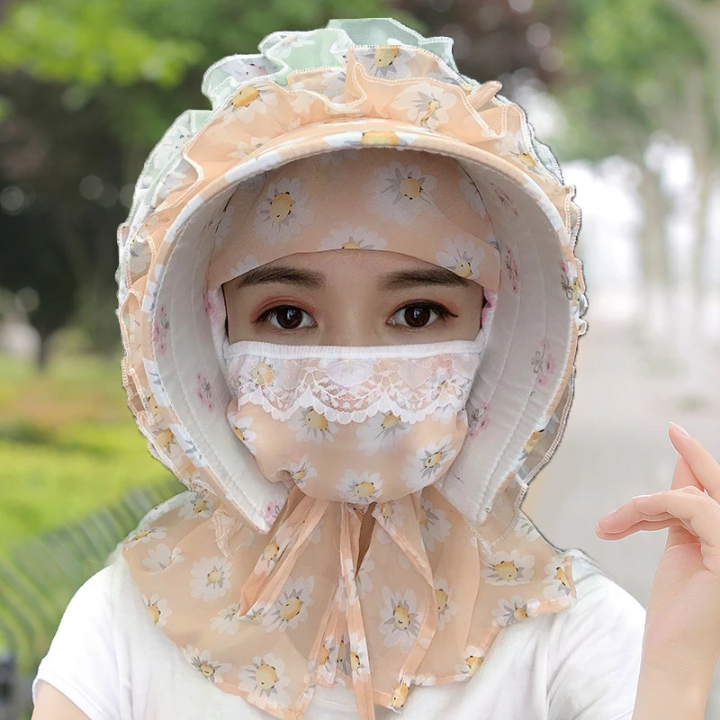 防晒帽女防紫外线太阳帽子遮阳运动空顶遮脸防紫外线大帽檐遮阳帽