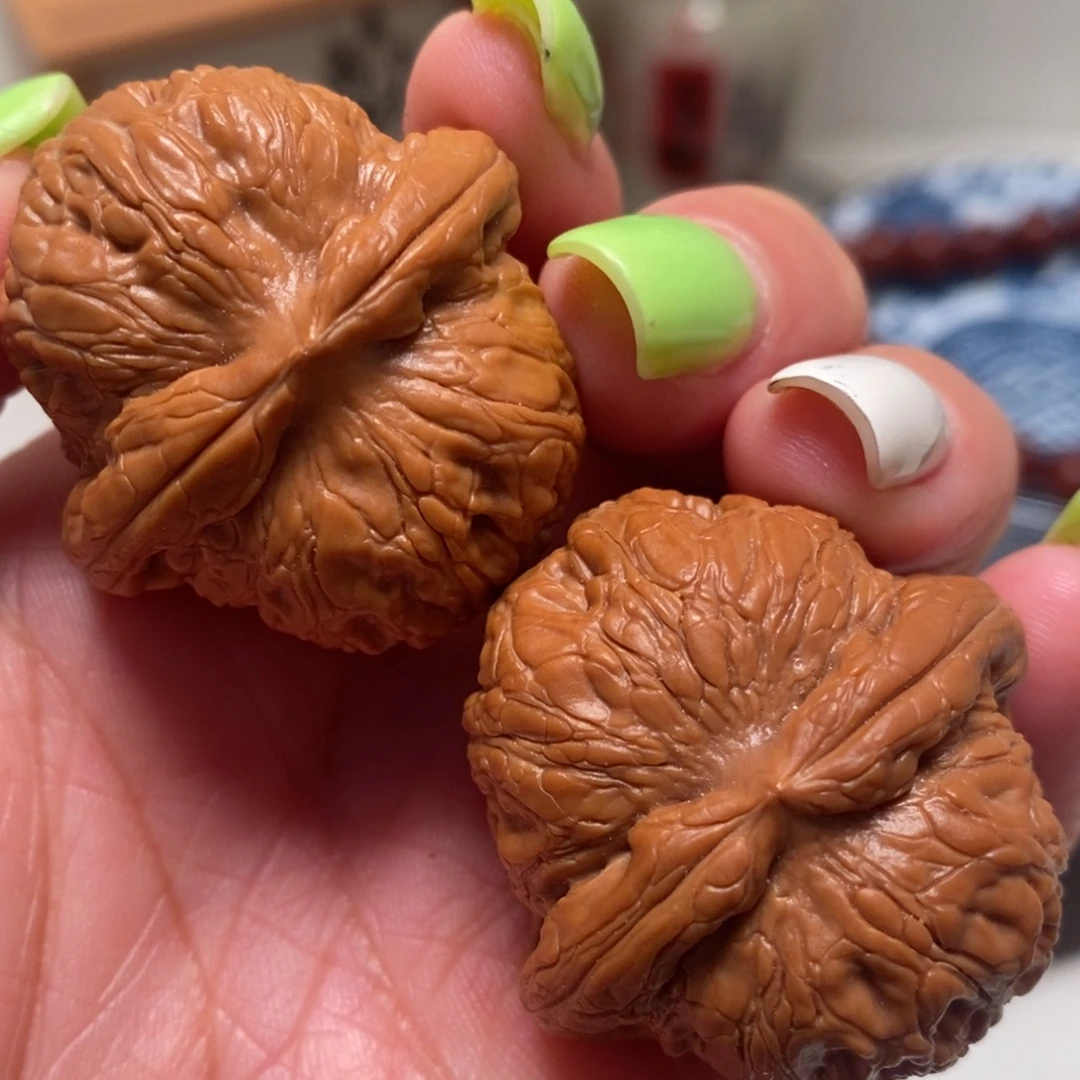 把件文玩核桃37尺全品平谷元宝