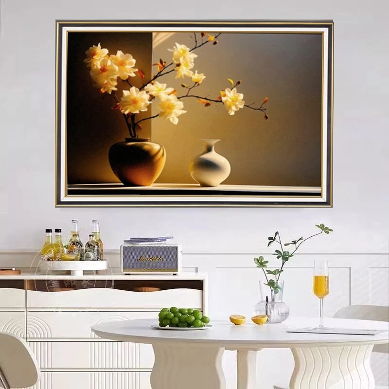【黑花瓶】A18-1308装饰画餐厅客厅玄关楼梯尽头挂画壁画40*60