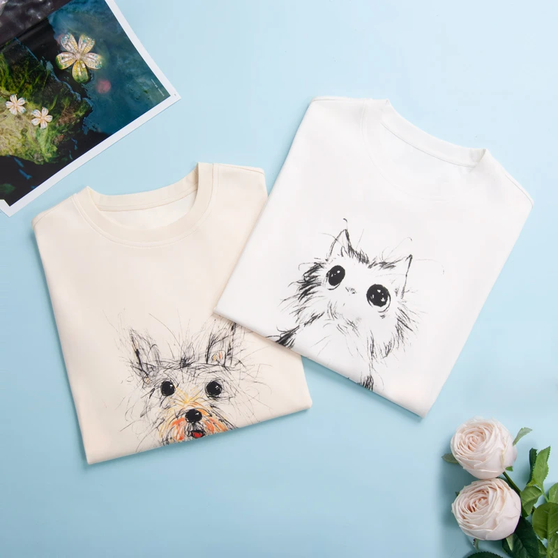 2001女童t恤儿童夏装2025新款爆款女孩洋气宽松卡通短袖时尚童装