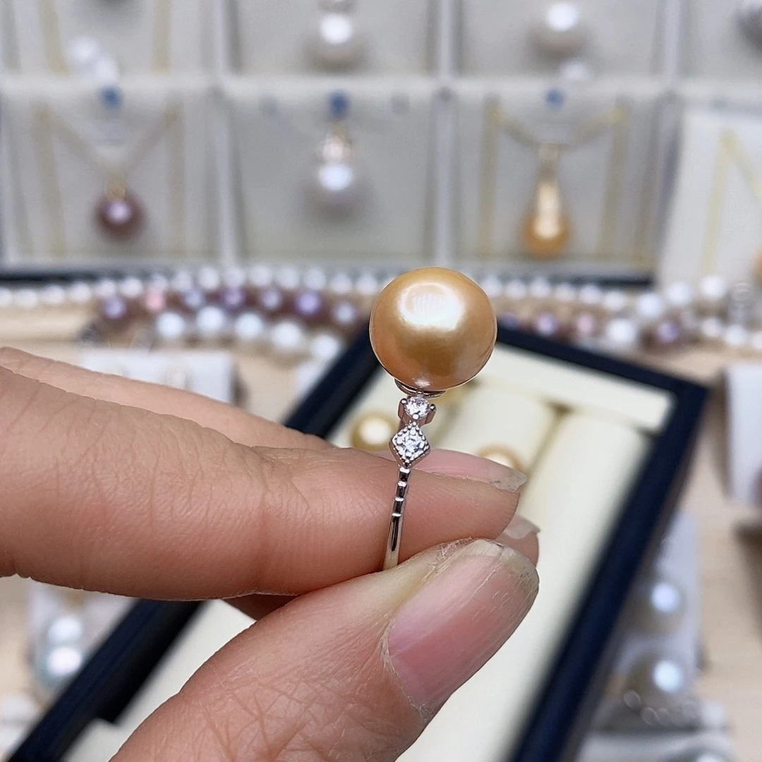 淡水珍珠颈饰银S925镶嵌