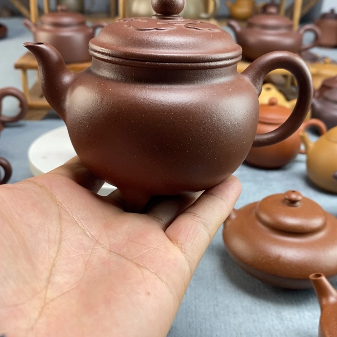 紫砂茶壶底槽清大彬如意