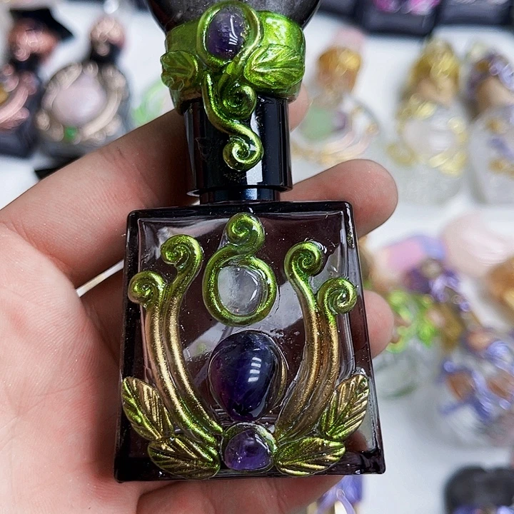 是***呀未镶嵌摆件紫晶水晶