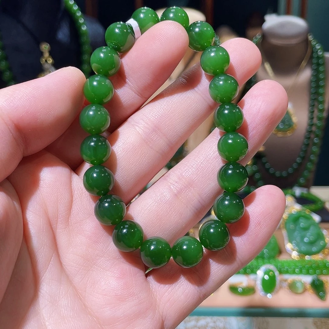 和田玉（碧玉）未镶嵌手串