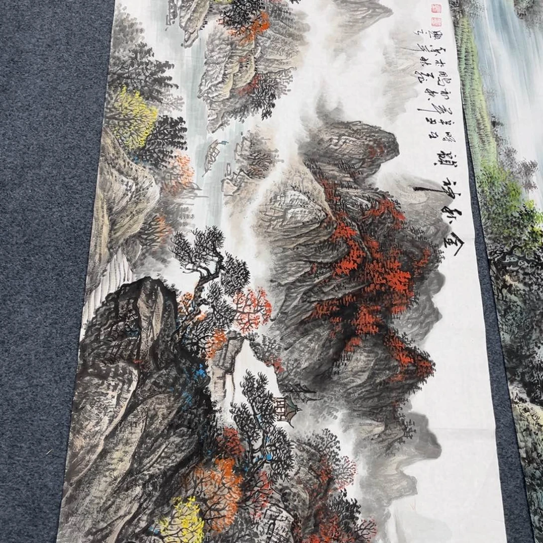 国画宣纸手绘，手工作品