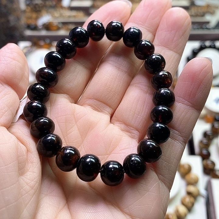 琥珀未镶嵌裸石翳珀9m