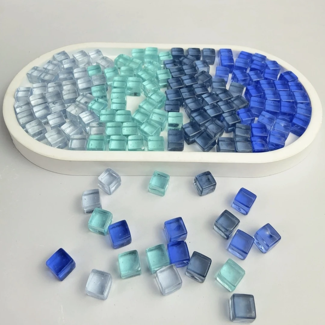 【细闪海洋系4选2】新款星空细闪高透夜光8mm小冰块