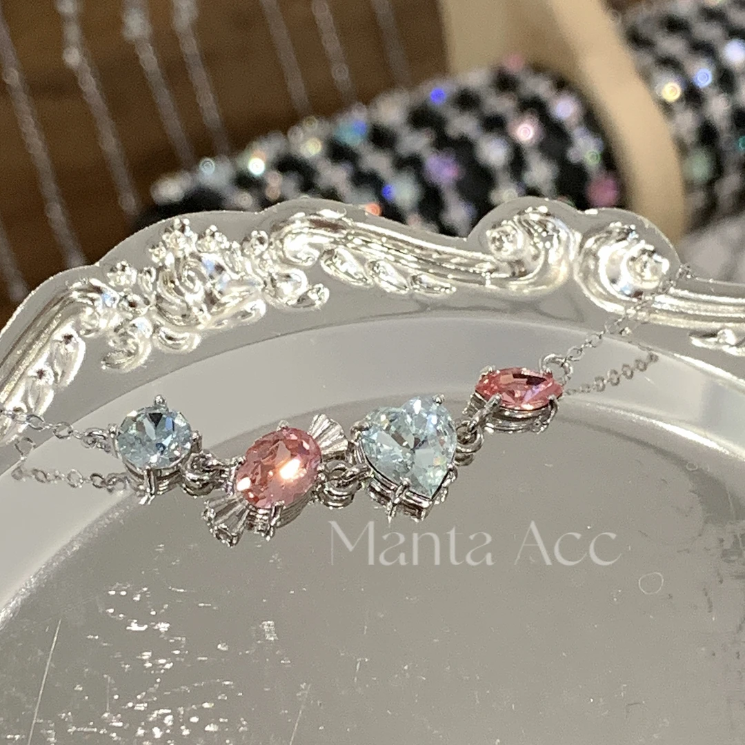 铜合金手链 【糖果罐】｜合金手链施华钻手链百搭彩色多巴胺轻奢
