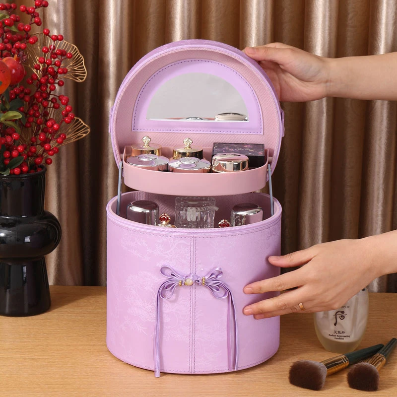 国潮风大容量防水化妆包女韩版防尘化妆包简约女士定型便携式时尚
