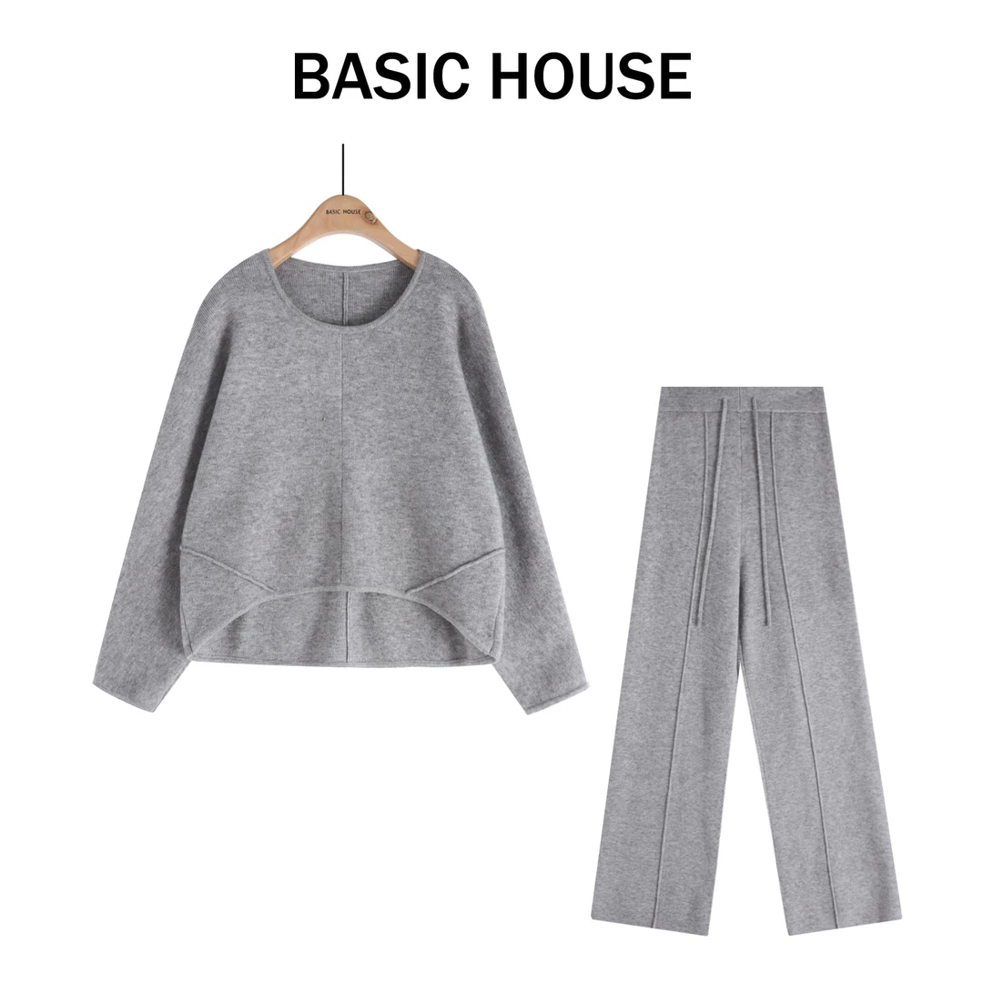 Basic House/百家好新款百搭气质轻奢时尚套装B1385B50O42