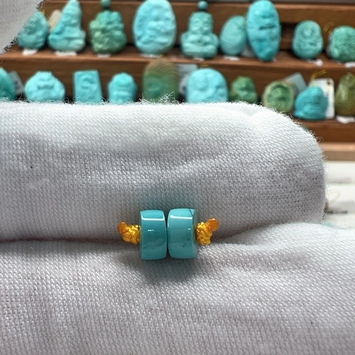 绿松石未镶嵌隔片5.9mm