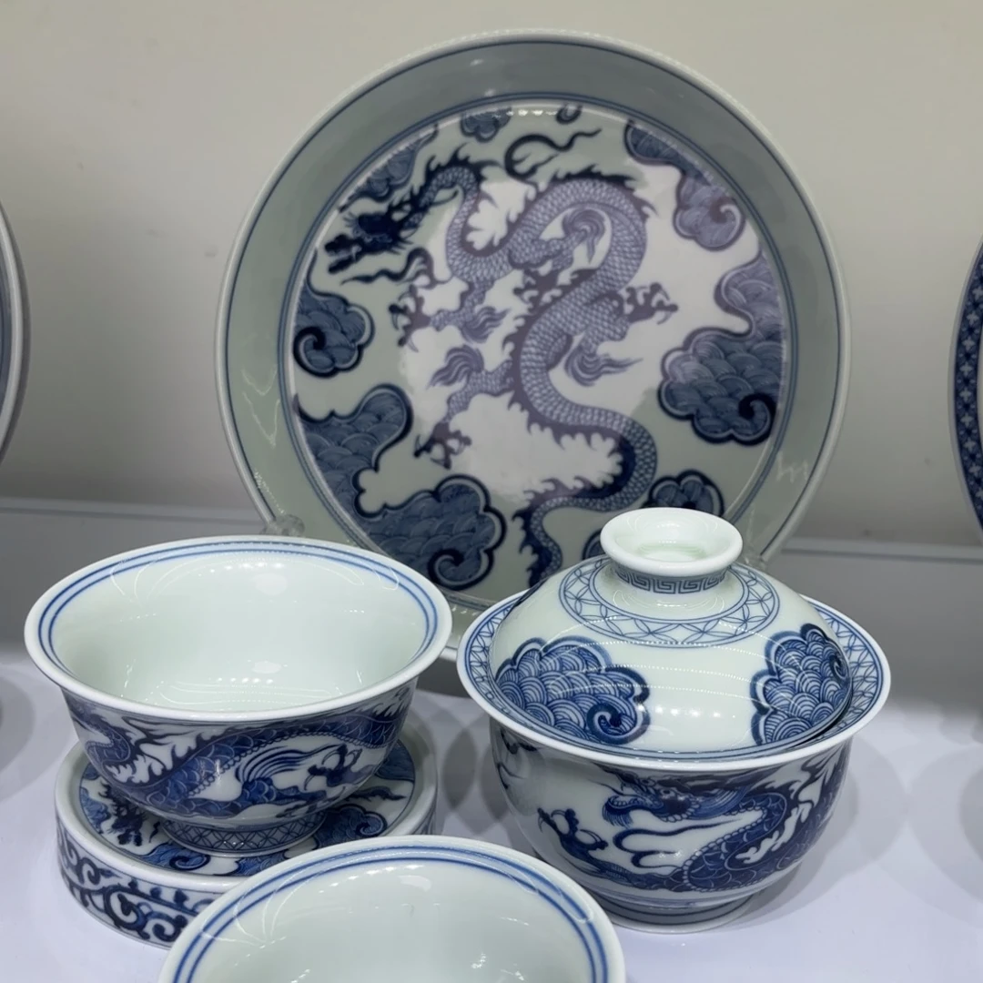 江***超景德镇陶瓷五件套