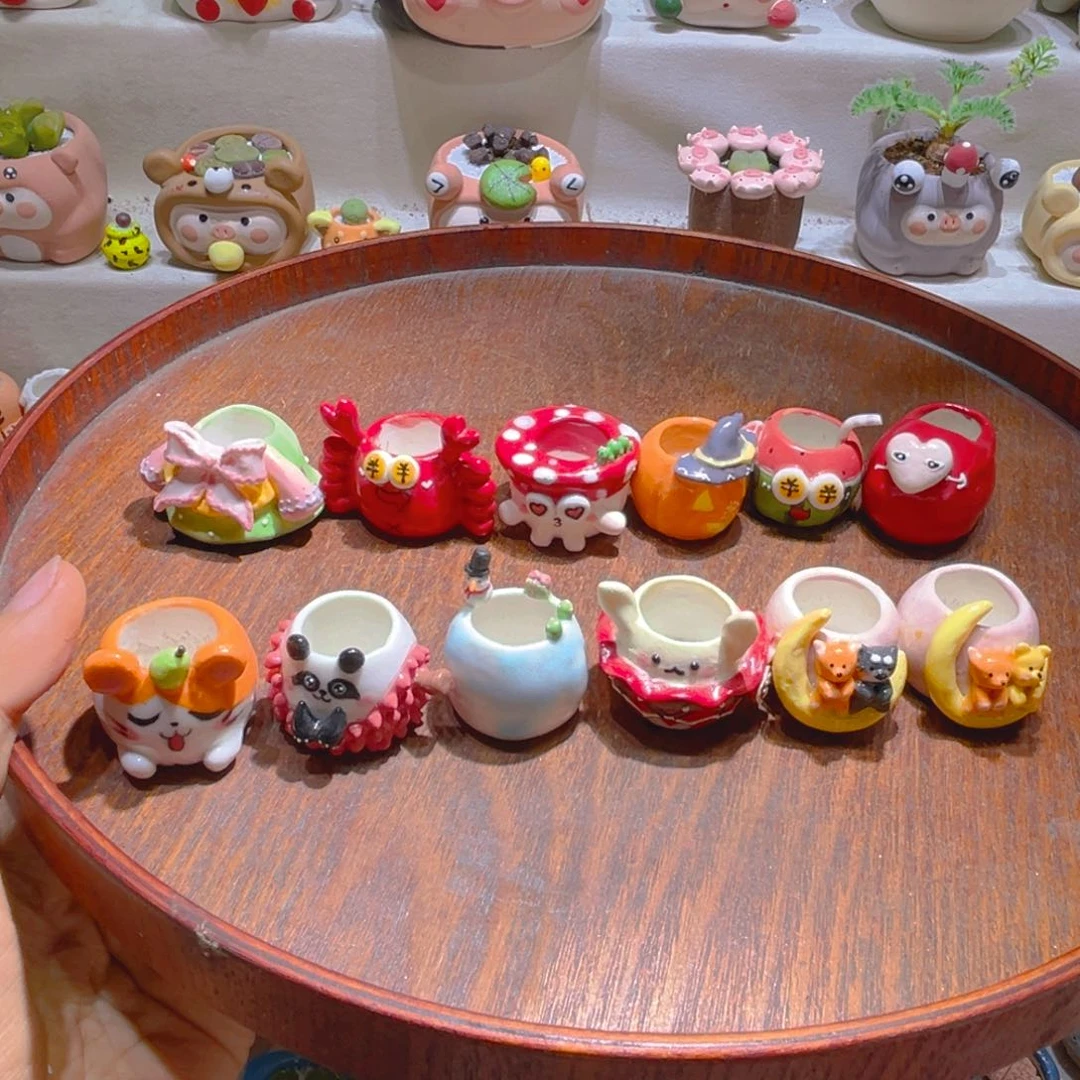 041纯手工制作重工盆盆25一个