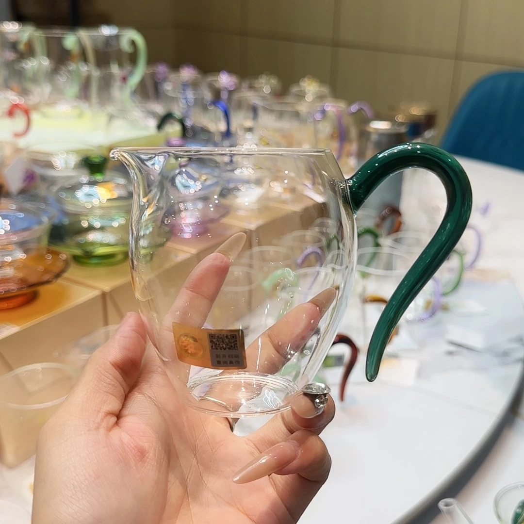 禾器墨绿色怡然公道杯