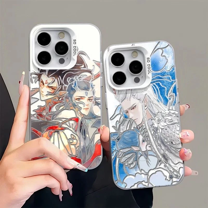 哪吒敖丙适用苹果16手机壳15/14防摔华为vivo彩银oppo小米创意