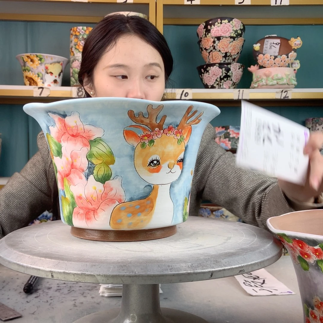 罐景德镇手工瑕疵686