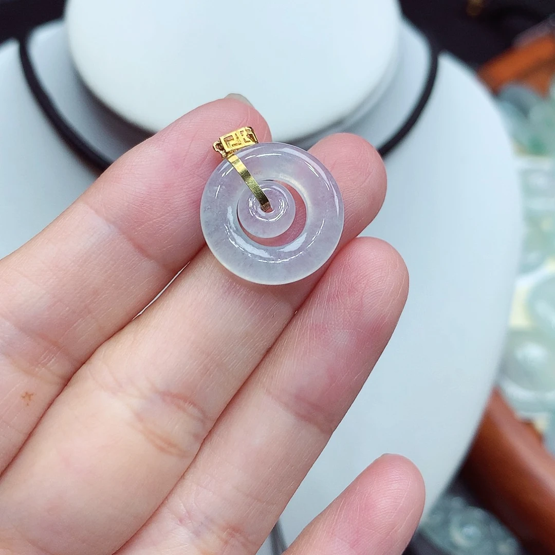 翡翠未镶嵌颈饰编号2，16.6/3.5