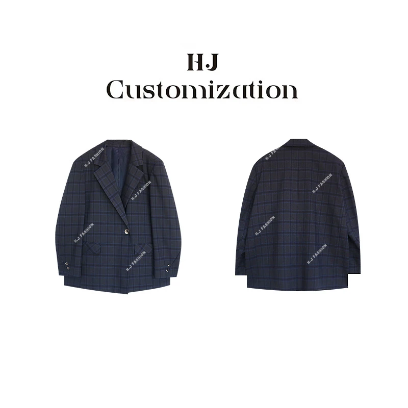 【郝洁】“自我格调”气质高级老钱格子西装外套7070