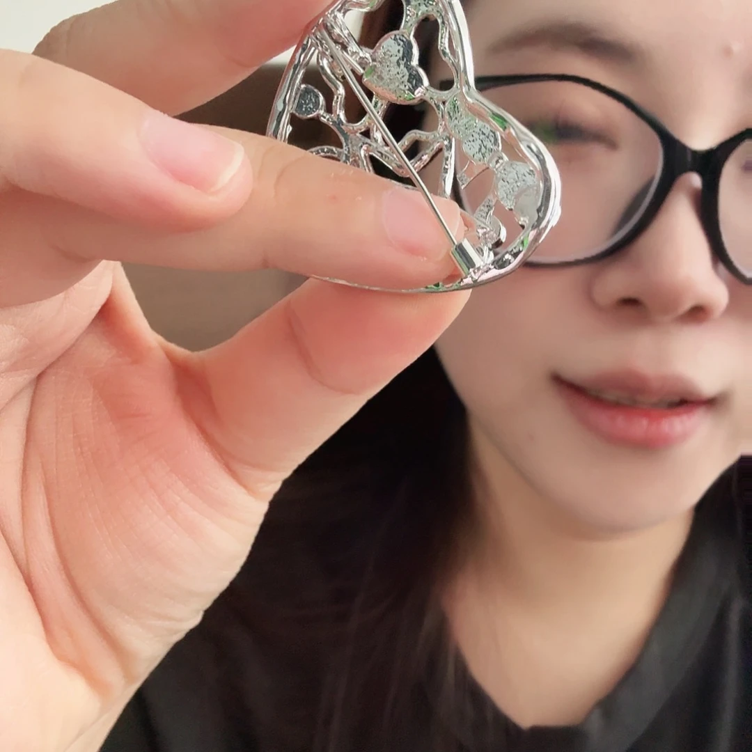 琉璃纯铜合金006香胸针