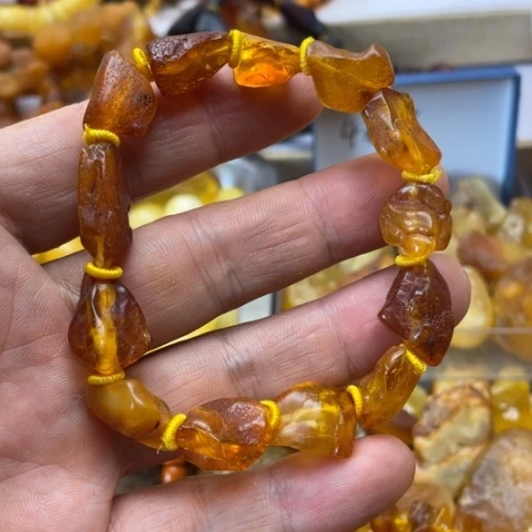 未镶嵌蜜蜡手串手串