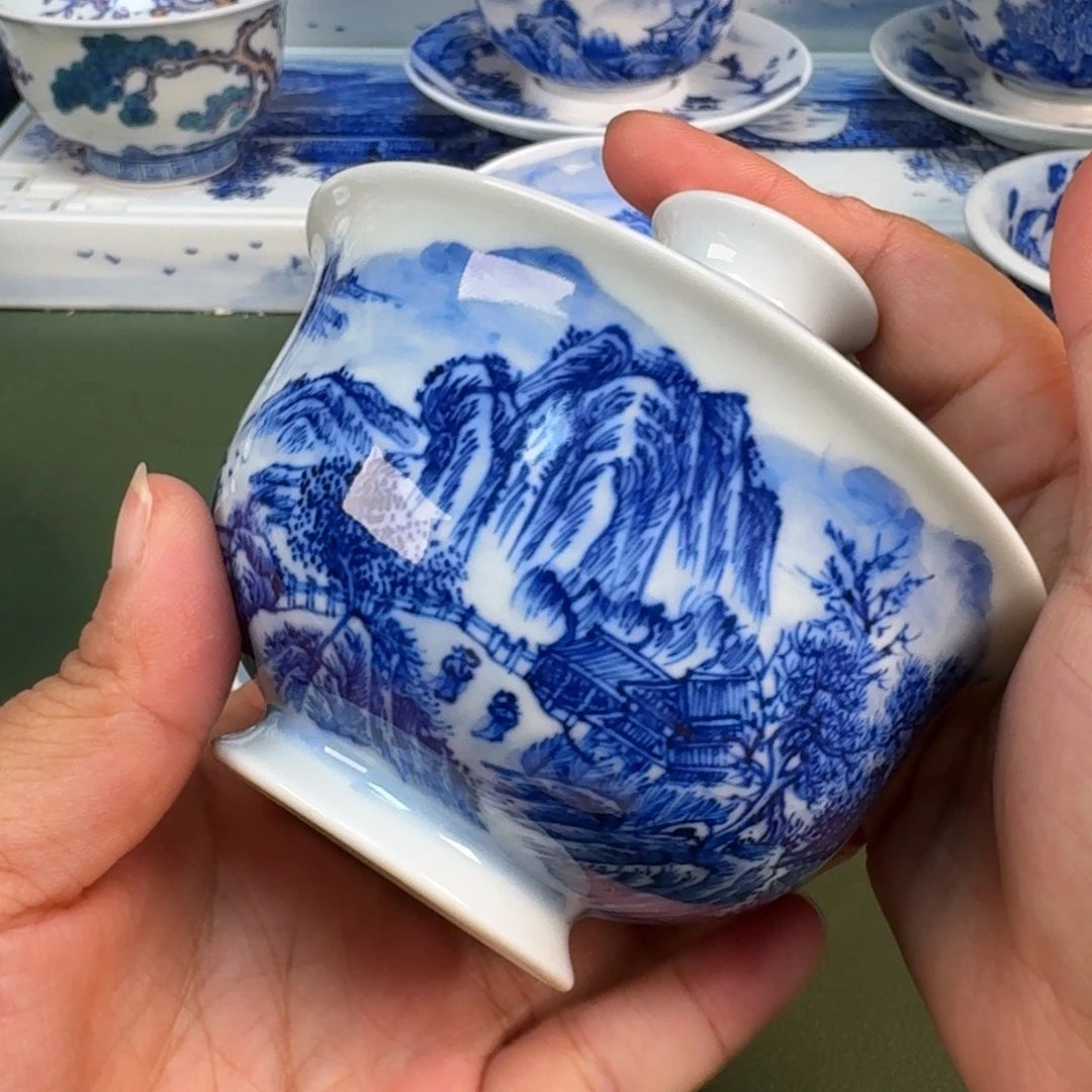 景德镇纯手绘茶具圆圆253
