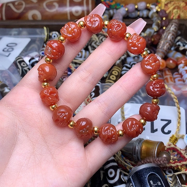 玛瑙/玉髓发一条未镶嵌