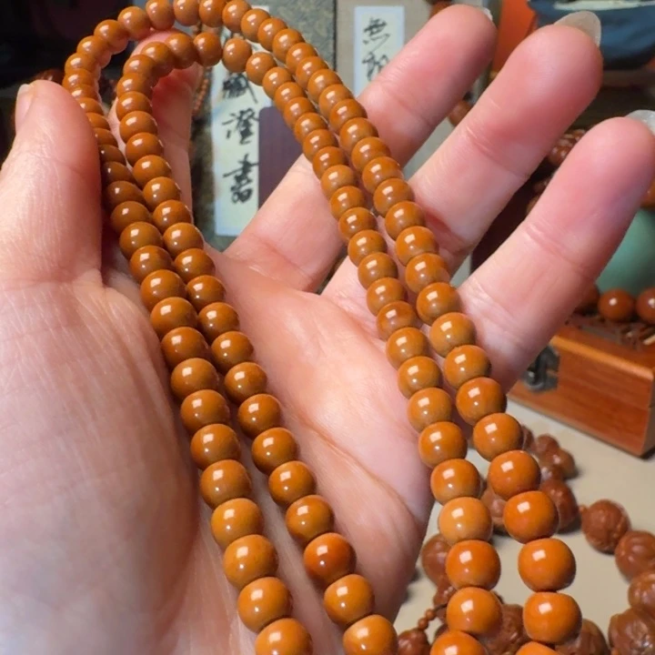 嗷***狠橄榄核手串/手链手工核尖