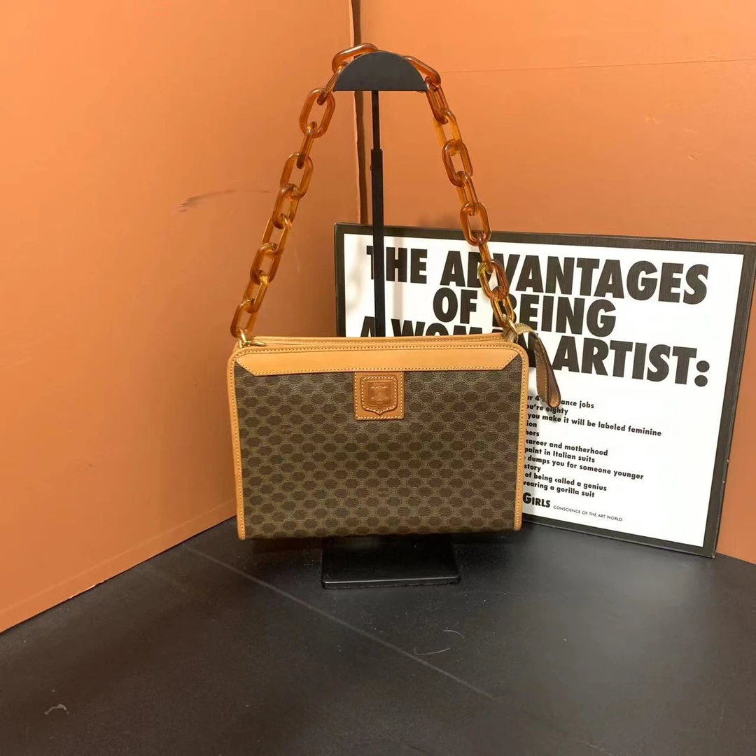 95新 Celine/思琳 小怡中古/Celine/思琳老花手拿包/斜挎包