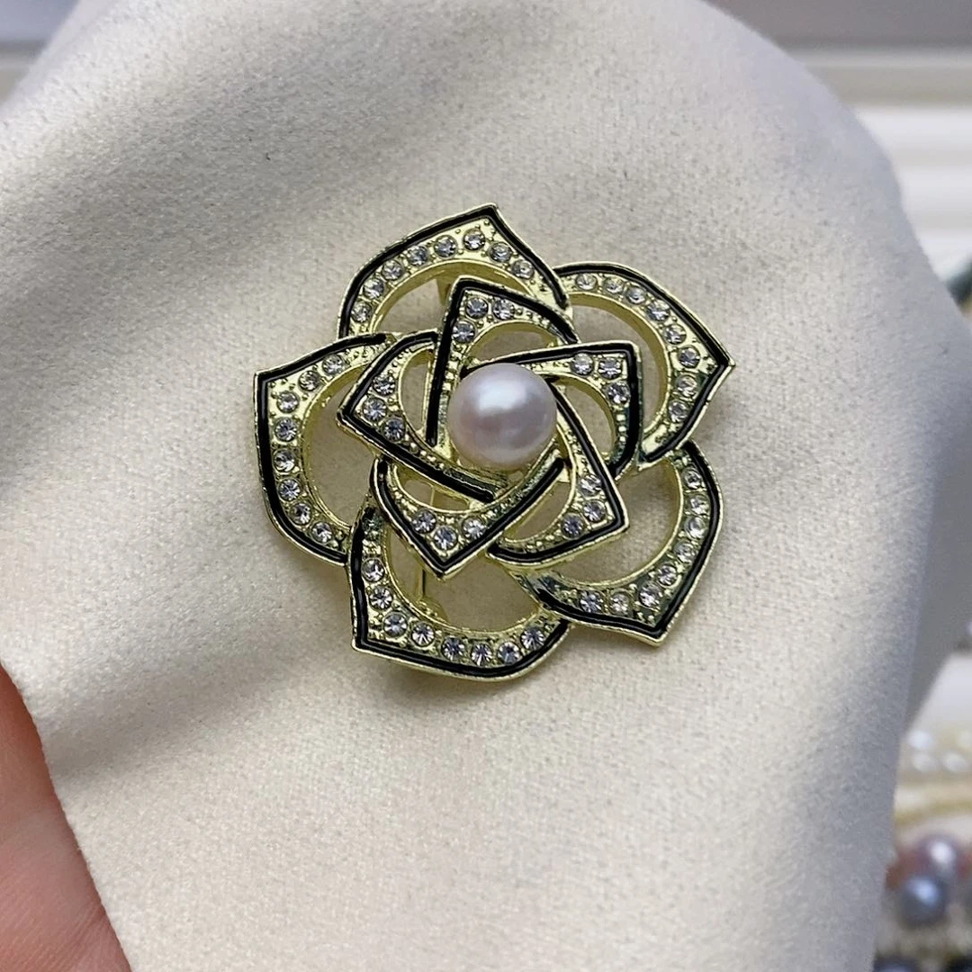 【闪购商品】淡水珍珠胸针未镶嵌7