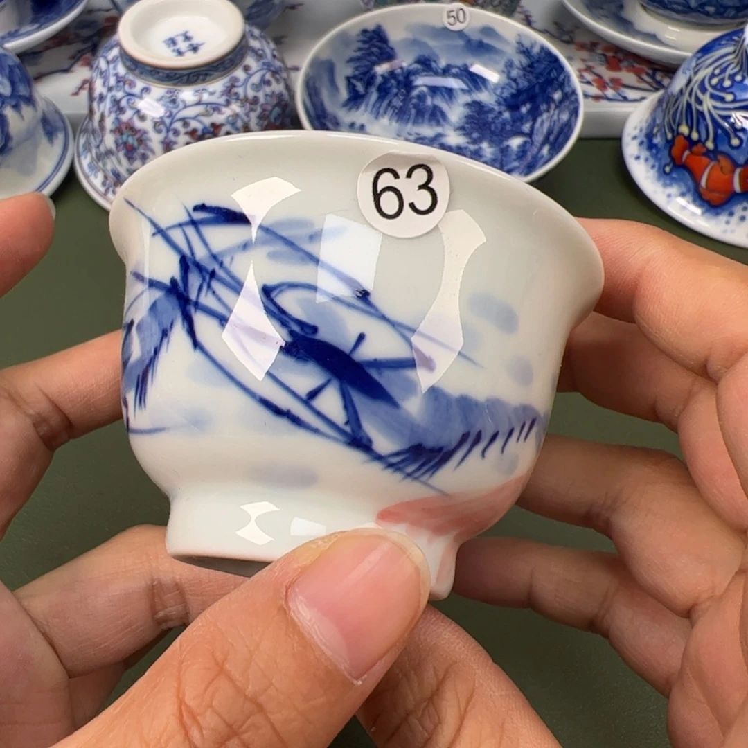 陶瓷景德镇纯手工纯手绘茶具木木63