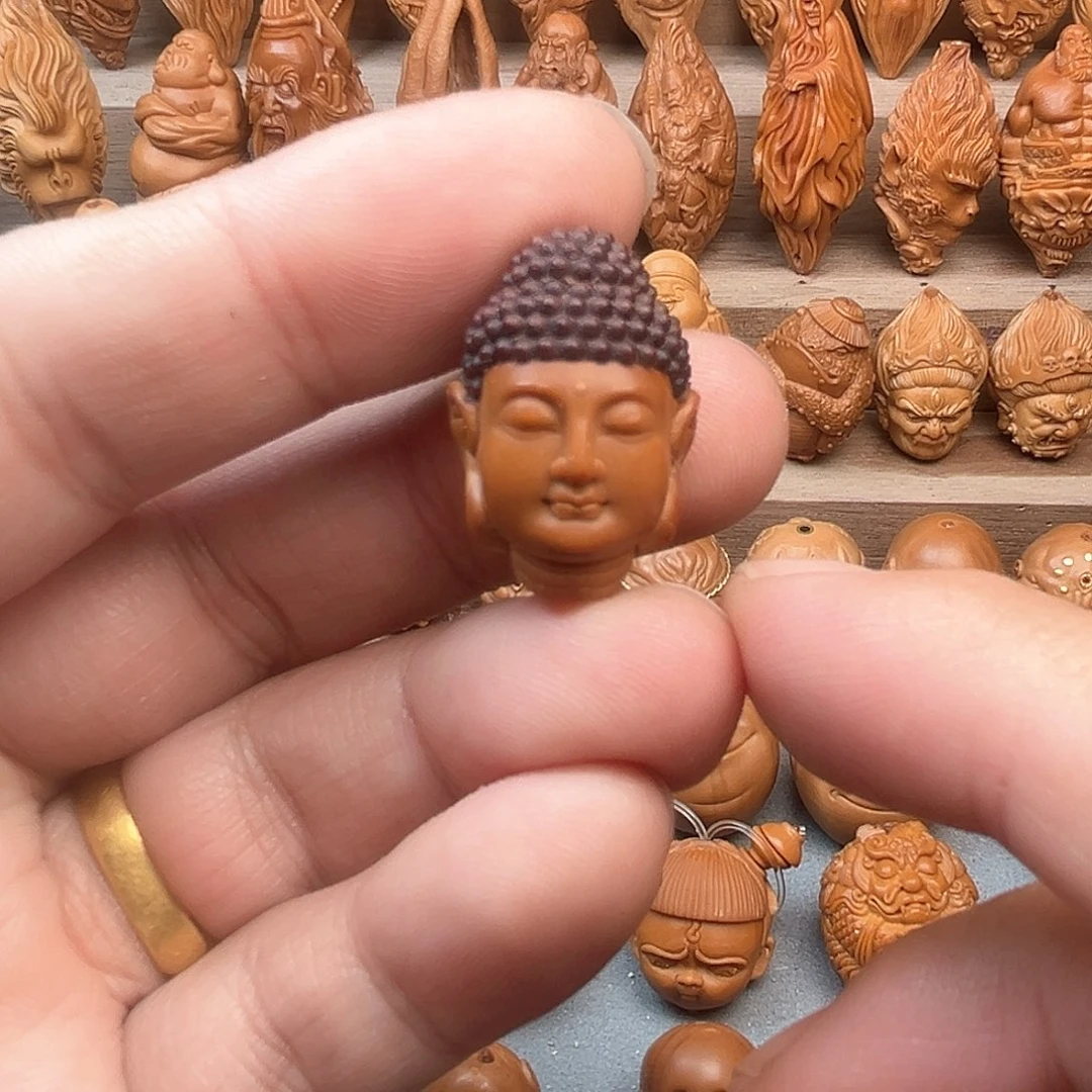 橄榄核吊坠17.5如来佛祖