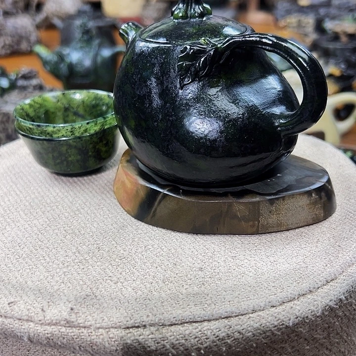 茶空间天然石料藏玉懂***儿