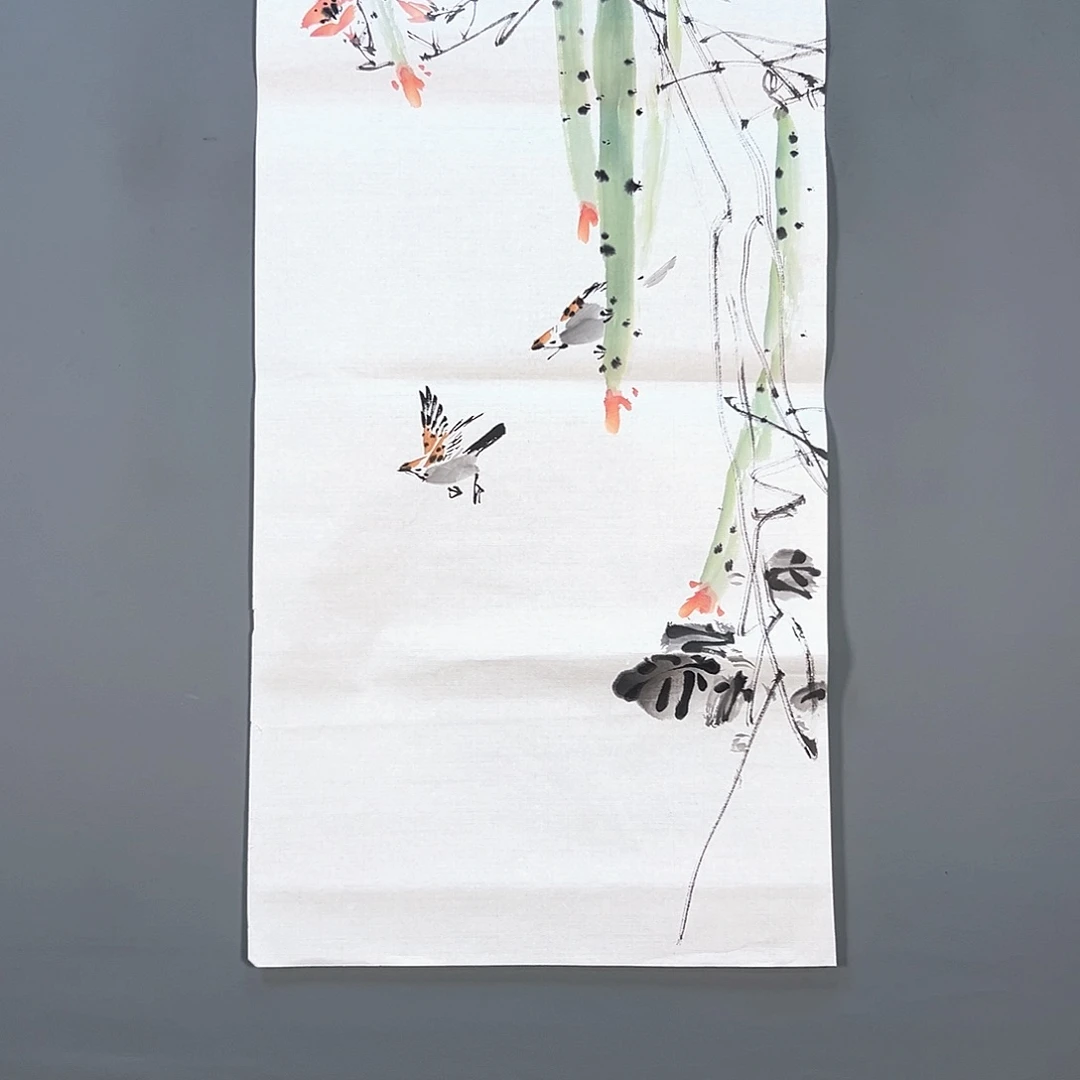 国画658 花鸟和蝴蝶在这里生活
