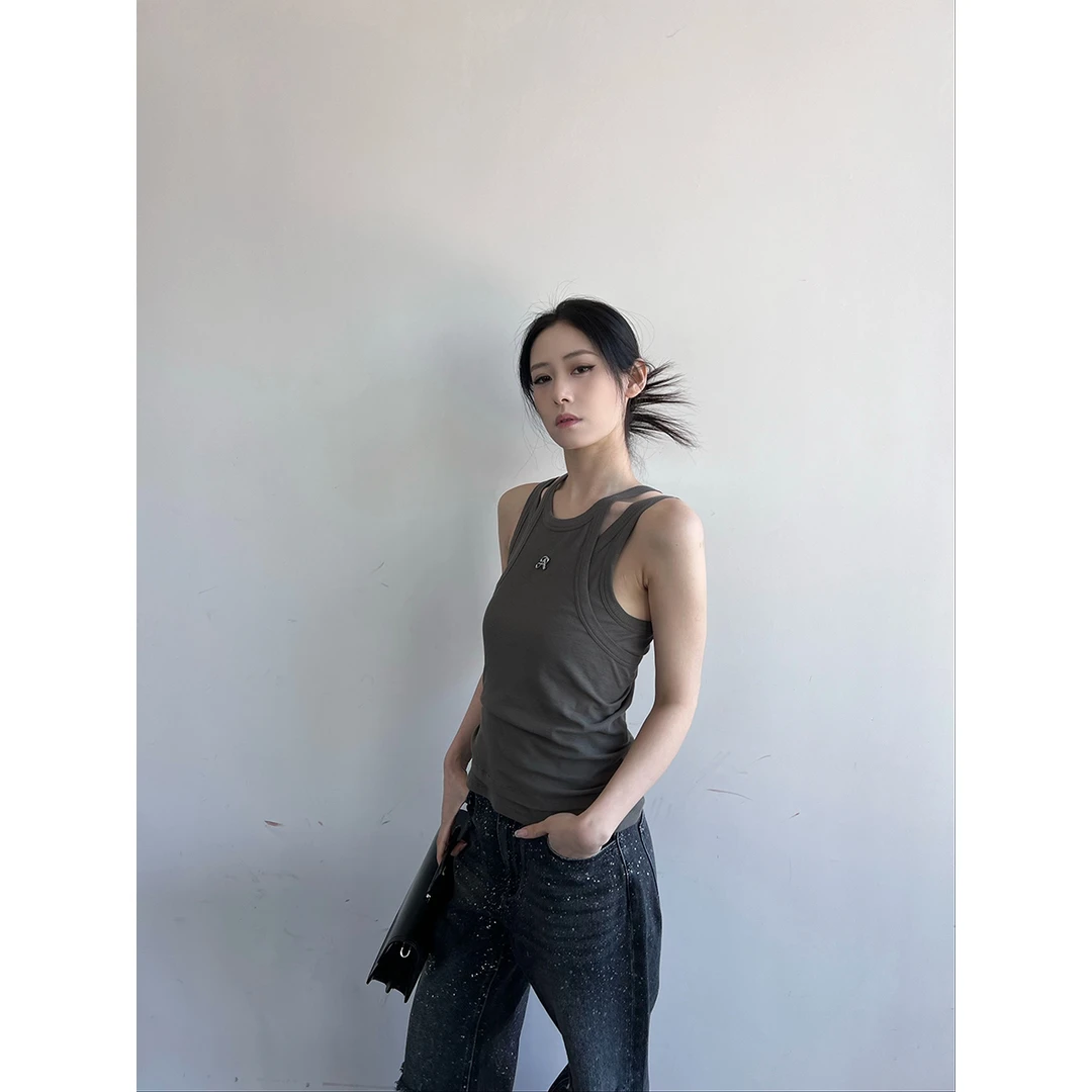 SOLSOL买手店ANNENONO设计师品牌25SS新品可叠穿弹力针织背心