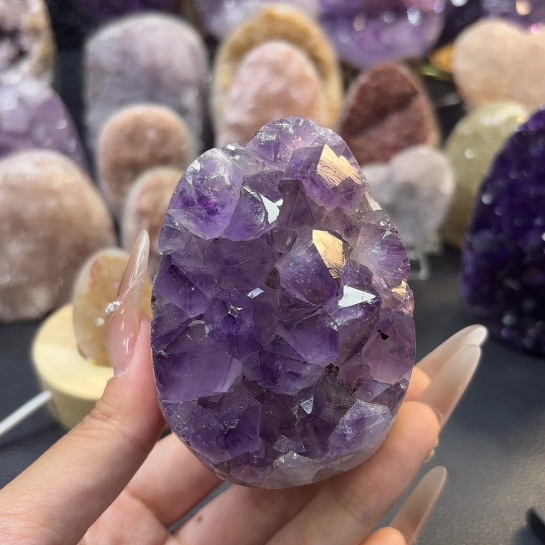 大型摆件（非配饰）未镶嵌紫晶22号 大牙晶镇