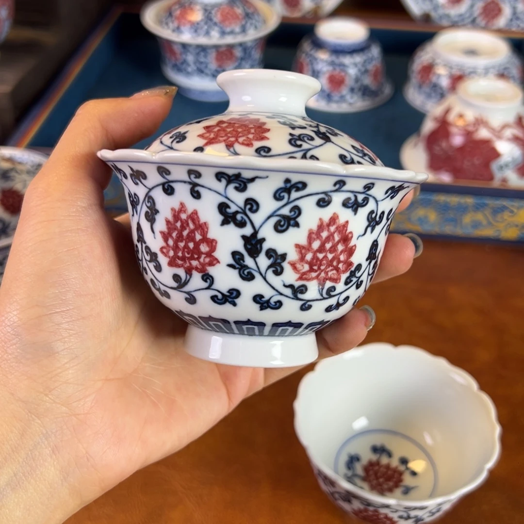 摆件景德镇陶瓷茶器百宝箱