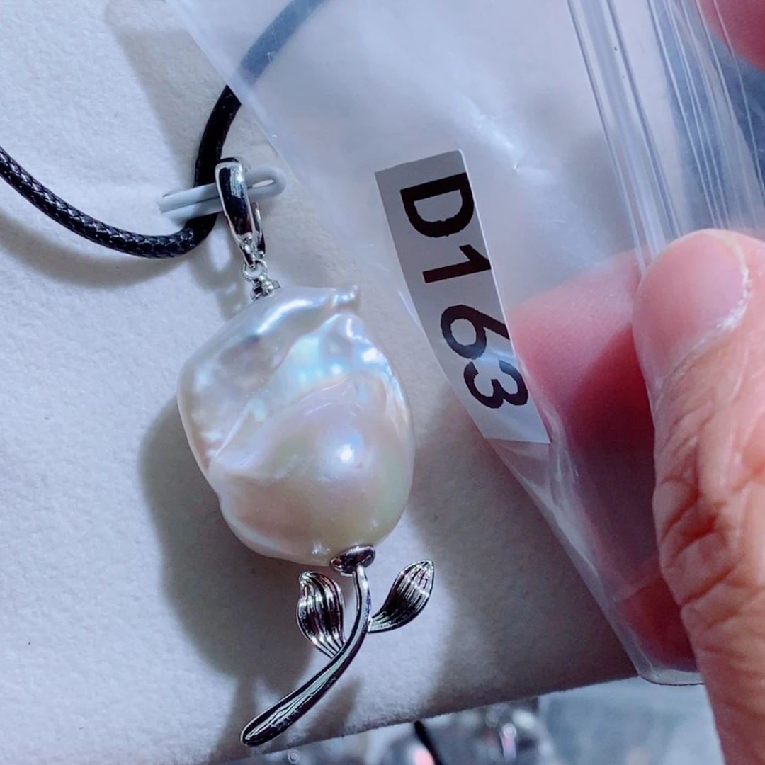 其他银S925镶嵌淡水珍珠