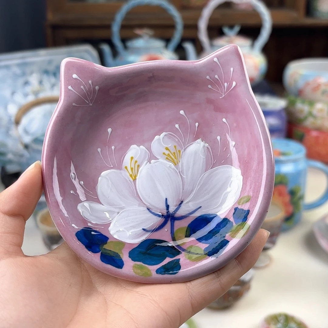 景德镇手绘高温釉下彩陶瓷茶具