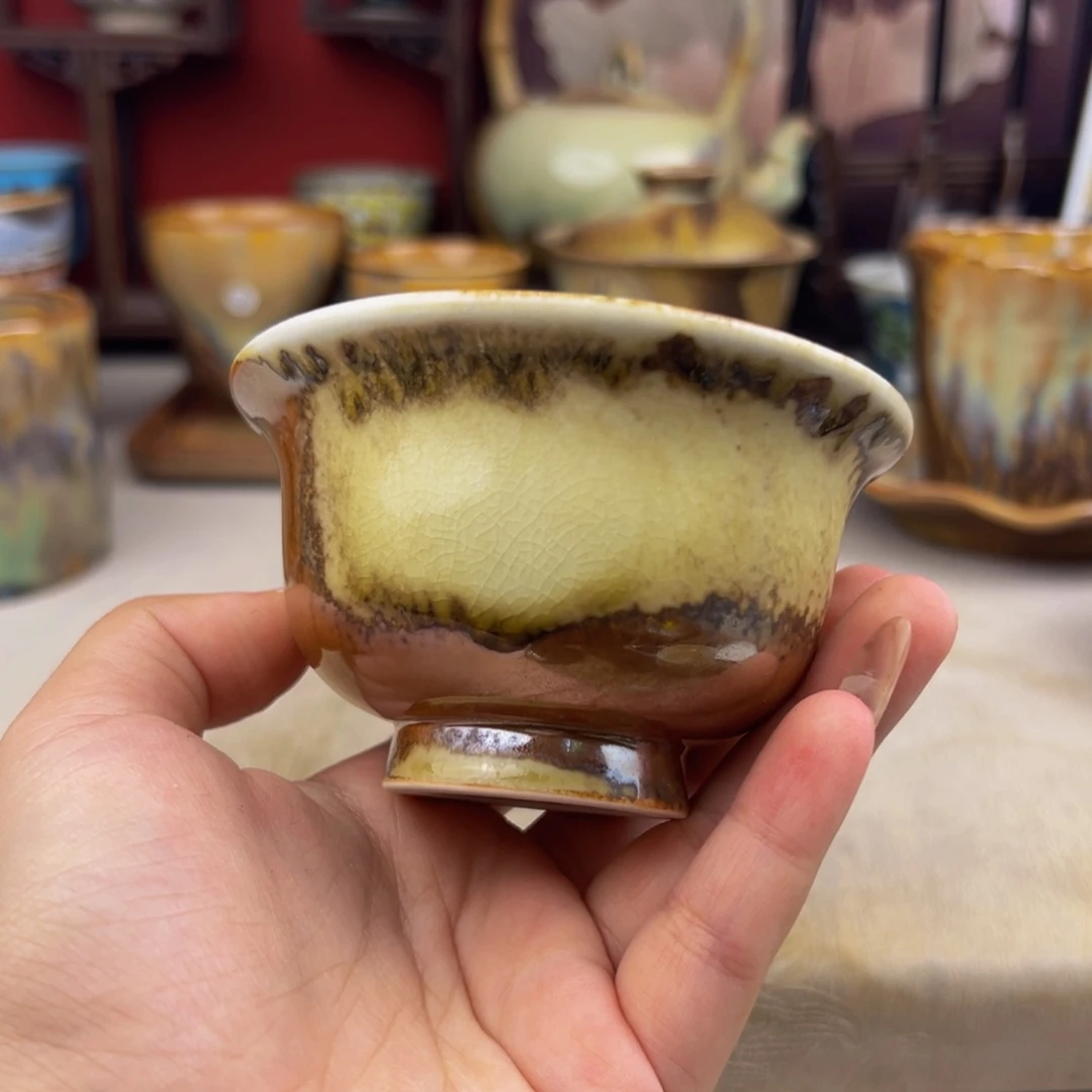 杯纯手工柴烧主人杯