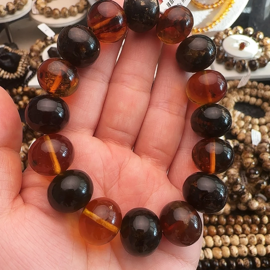 琥珀未镶嵌手链抚顺琥珀