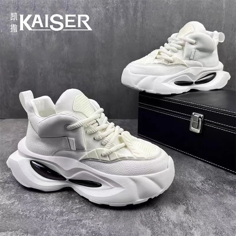 凯撒官方正版男鞋2025新款男士厚底百搭老爹鞋子男款运动休闲潮鞋