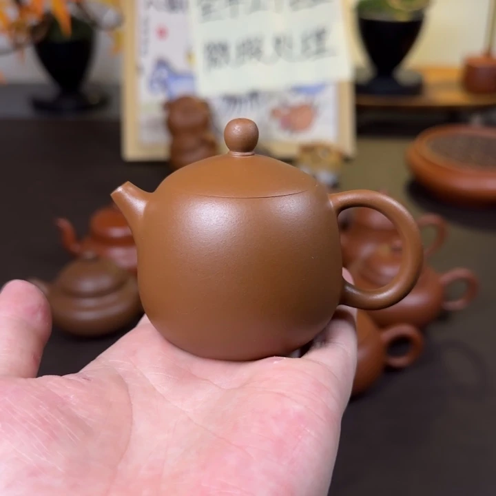 茶壶紫砂90cc微瑕龙蛋