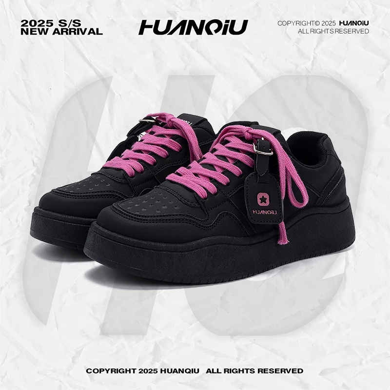 环球休闲潮鞋子男款2025秋季新款干净感痞帅男鞋百搭厚底增高板鞋