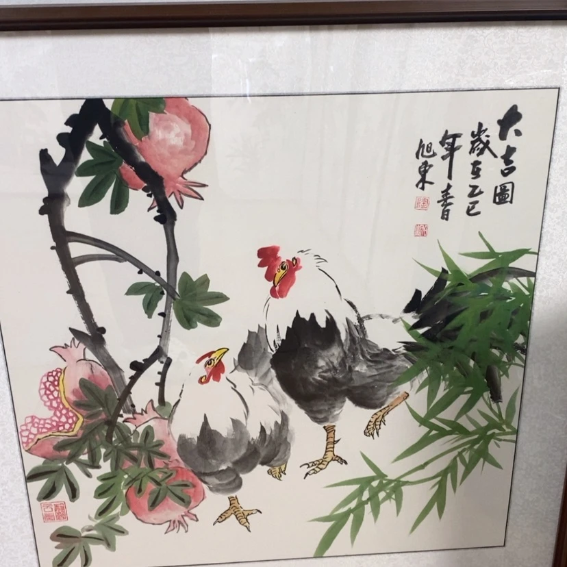 【闪购商品】国画手绘国画带框76.76