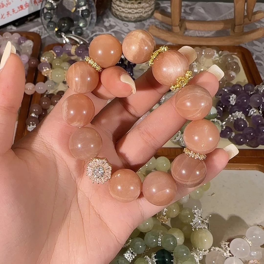 烟晶手链未镶嵌哈哈