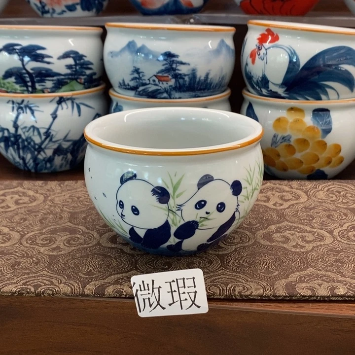 釉下老陶泥手工绘制