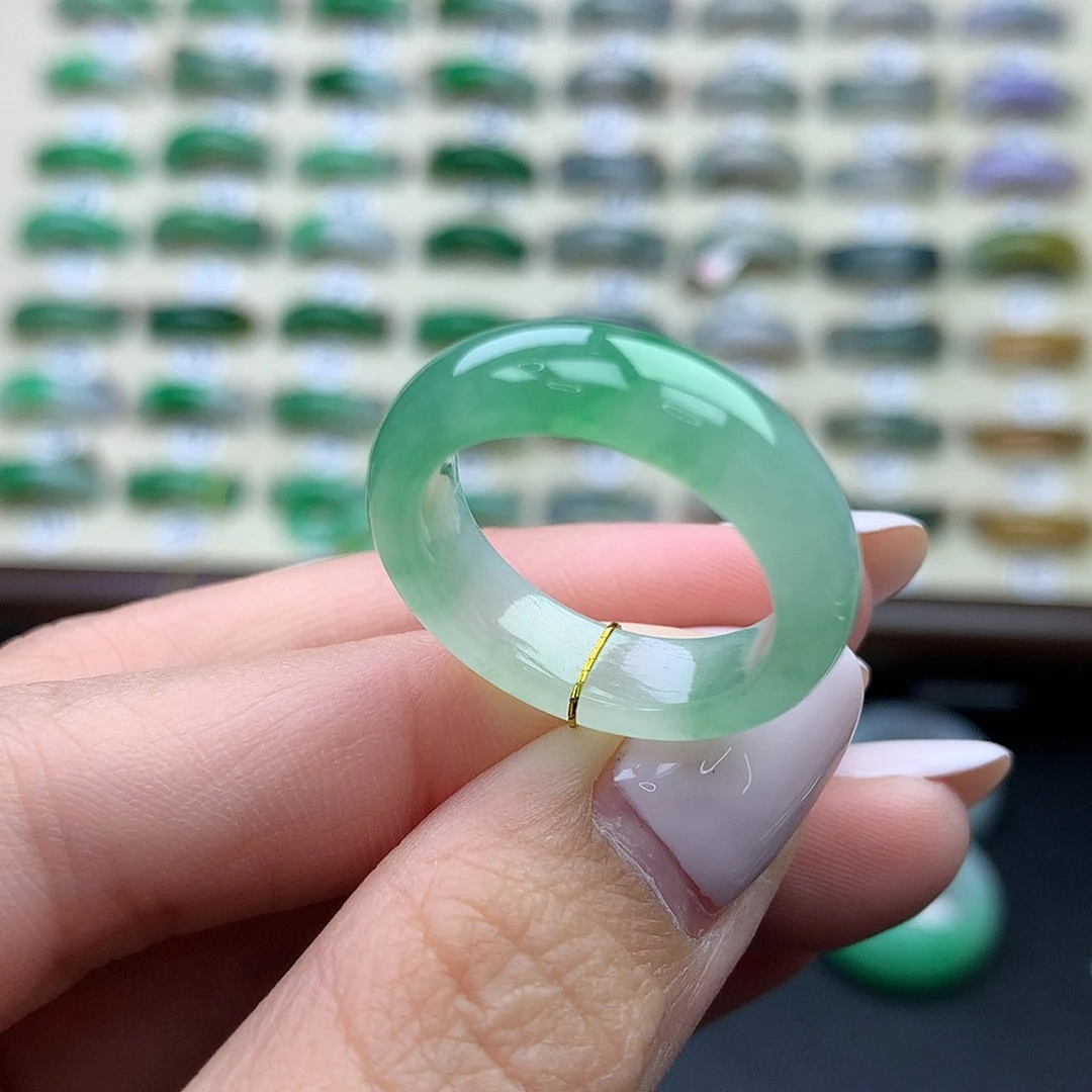 翡翠未镶嵌戒圈港16